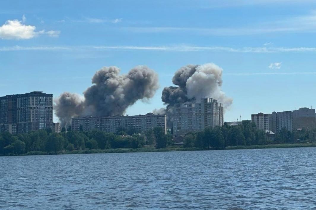 Пожар на «Воронежском заводе полупроводниковых приборов — Сборка». Фото:  Supernova+